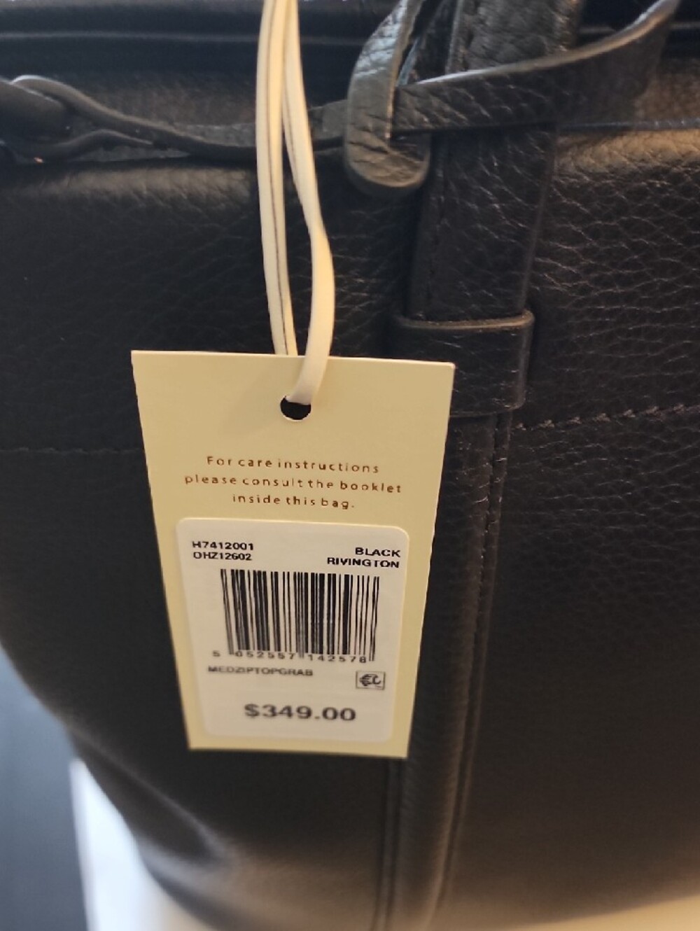 RADLEY LONDON Rivington Black Pebble Leather Satchel. NWT - Picture 15 of 15